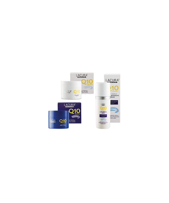 Lacura Q10 Renew Face Creams Night + Day + Lacura Renew Q10 Serum